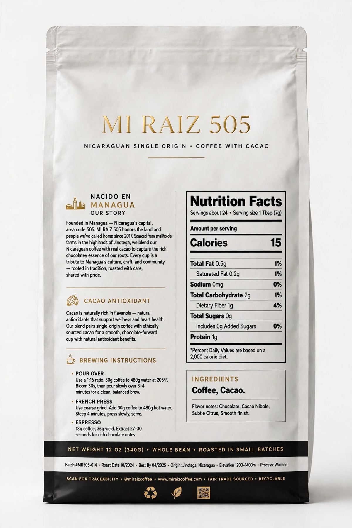 MI RAÍZ 505 — Nicaraguan Single Origin Coffee