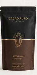 Cacao Puro bag — Premium black design, brand at bottom